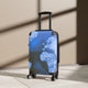 Blue World Map Suitcase