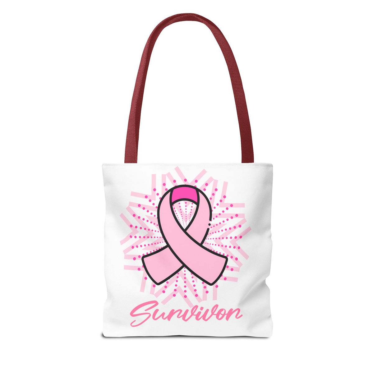 Breast Cancer Survivor Pink Ribbon Tote Bag