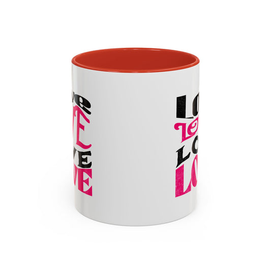 Love Typography - Romantic Coffee Mug (11, 15oz)