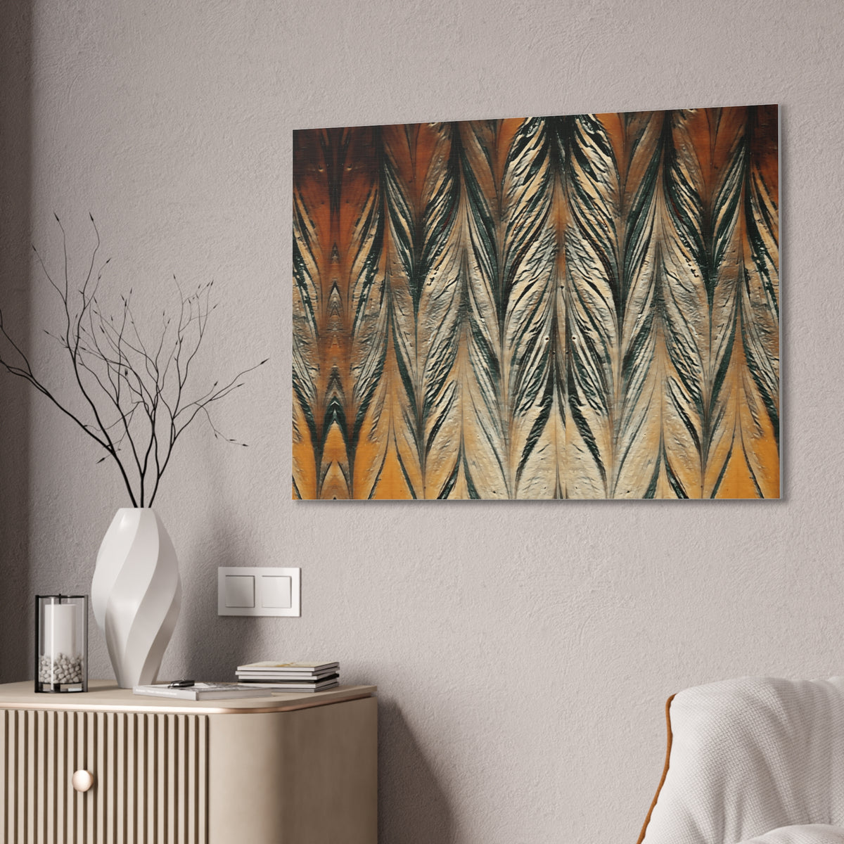 Acrylic Arrow Canvas Stretched, 0.75"