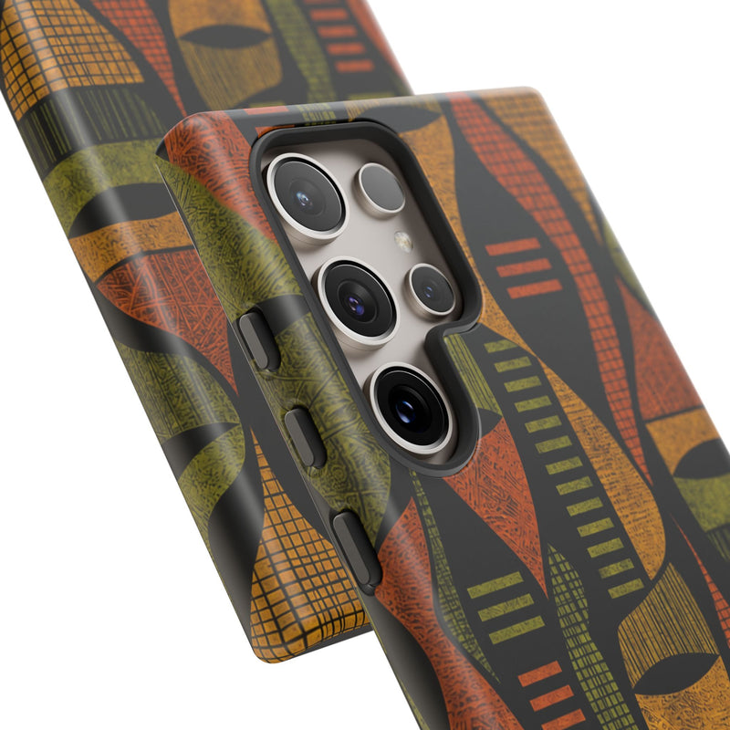 Geometric African-Inspired Tough Phone Case