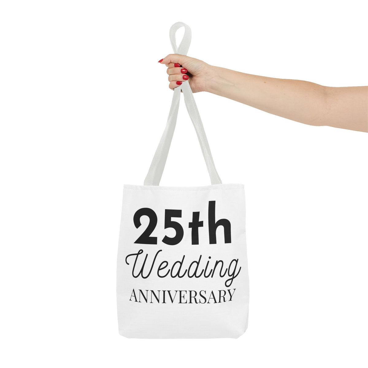 25th Wedding Anniversary Tote Bag - Anniversary Gift for Couples
