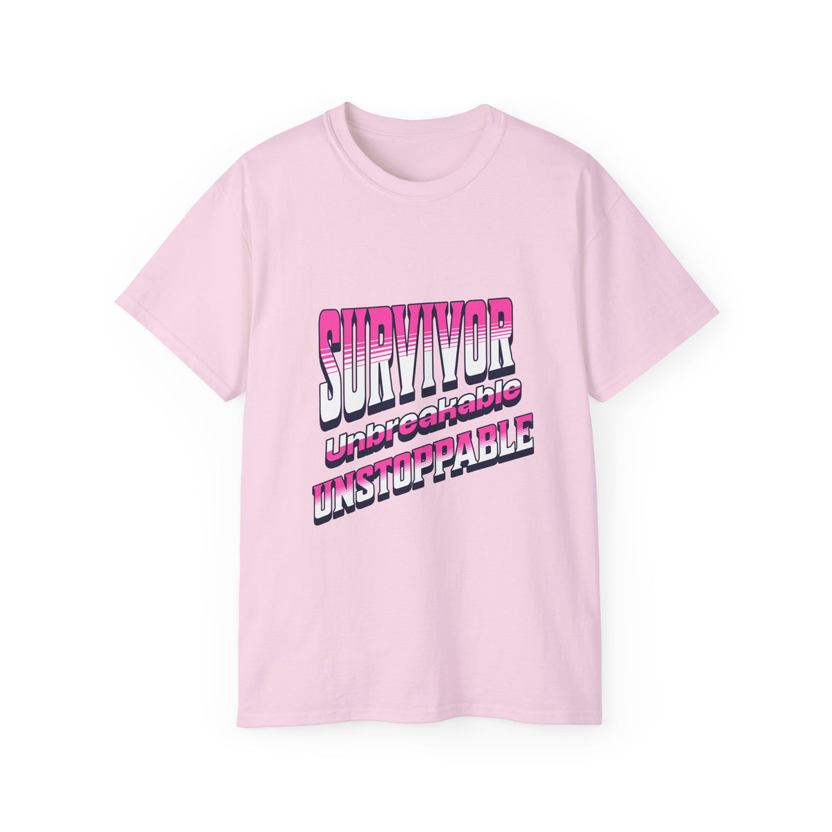 Survivor; Unbreakable, Unstoppable - Breast Cancer Survivor Ultra Cotton T-Shirt