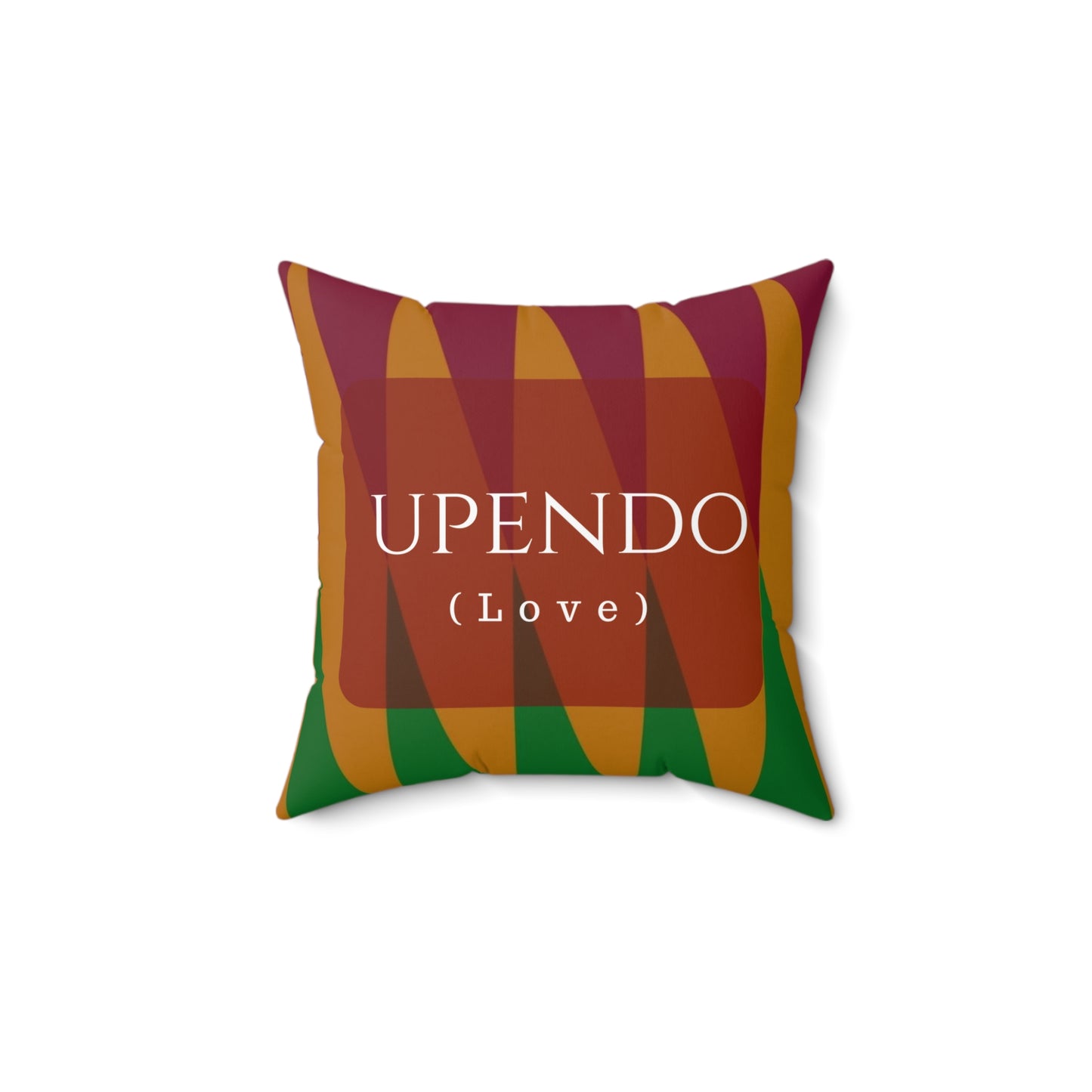 "Utendo (Love)" Spun Polyester Square Pillow