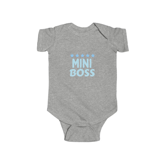 Mini Boss - Boy Infant Fine Jersey Bodysuit