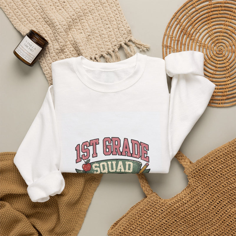 Personalized 1st Grade Squad Sweatshirt | Custom Name Teacher Gift