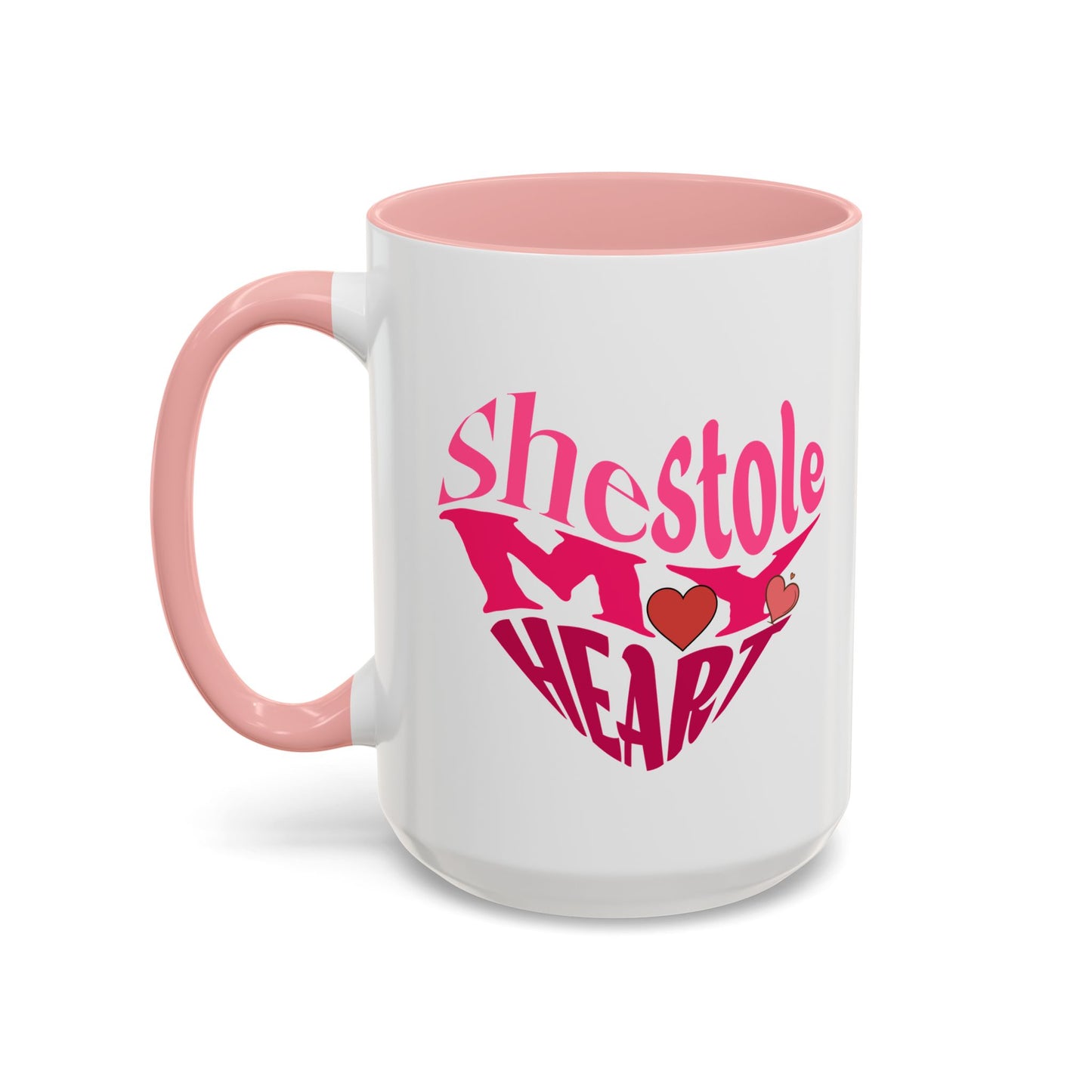 She Stole My Heart - Romantic Accent Coffee Mug (11, 15oz)