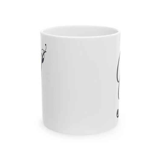 Letter "Y" Decorative Monogram Design Coffee Mug