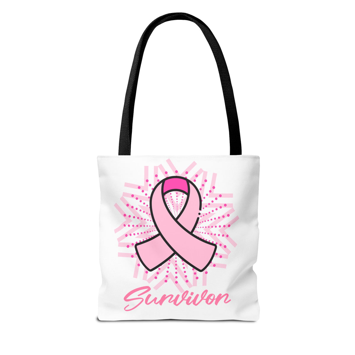 Breast Cancer Survivor Pink Ribbon Tote Bag