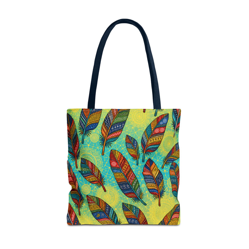 Boho Feathers Tote Bag (AOP)
