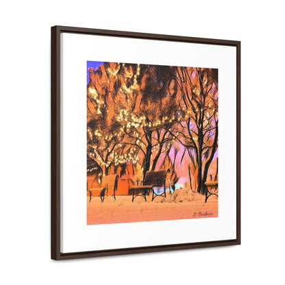 Snowy Winter Scene Gallery Wrap Canvas