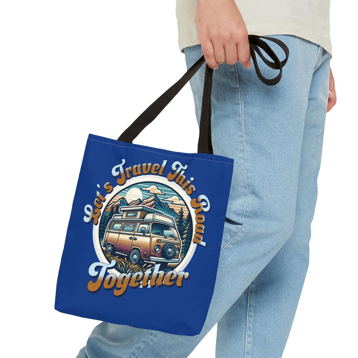 Let's Travel This Road Together - Romantic Tote Bag