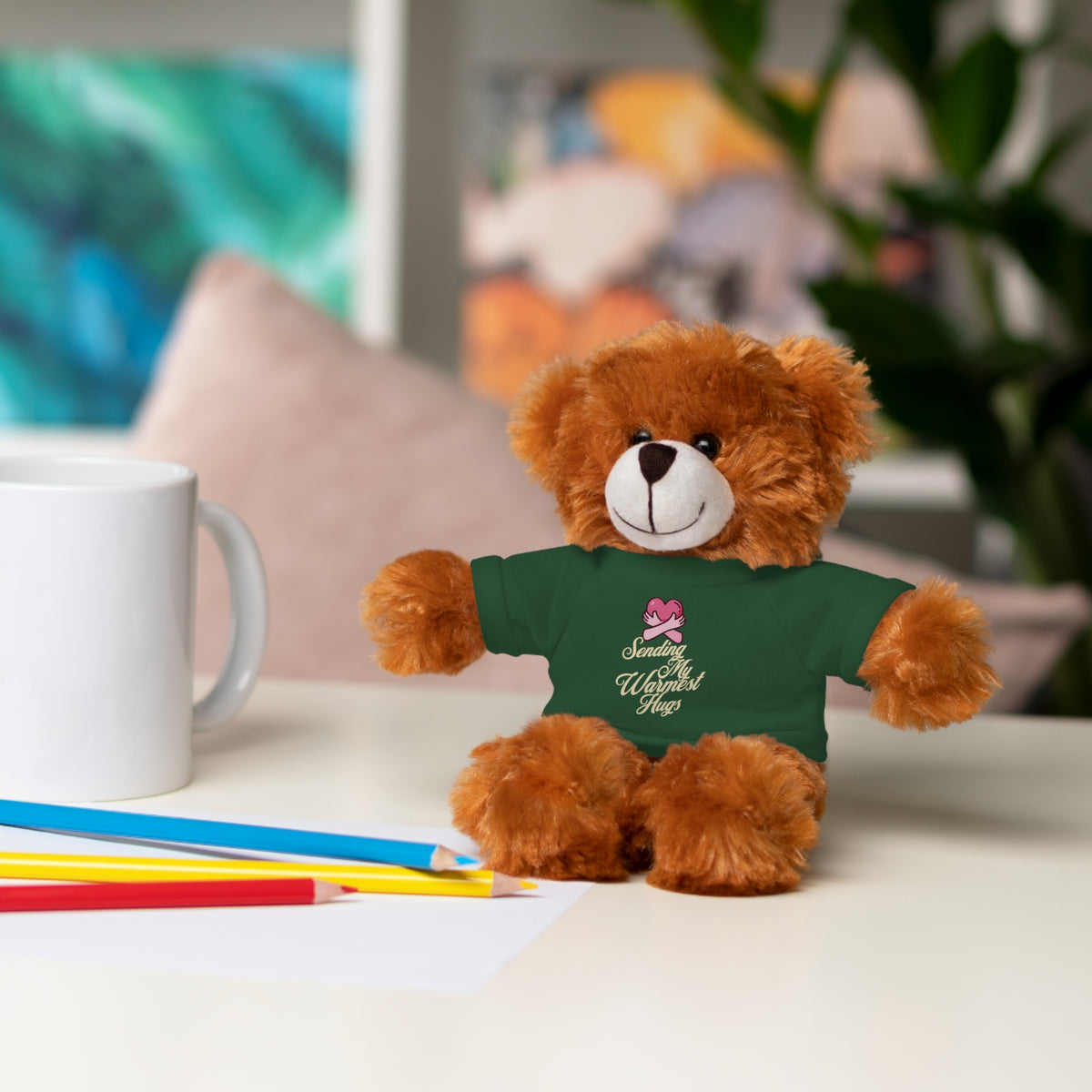 Sending My Warmest Hugs - Sympathy Stuffed Animals with Tee