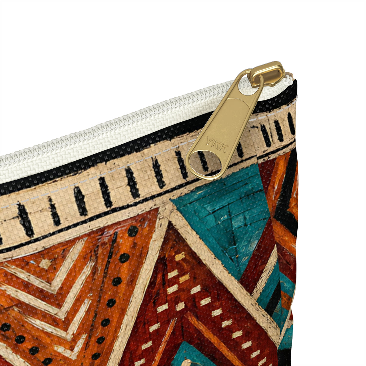 Abstract Geometric Warrior Pattern Accessory Pouch