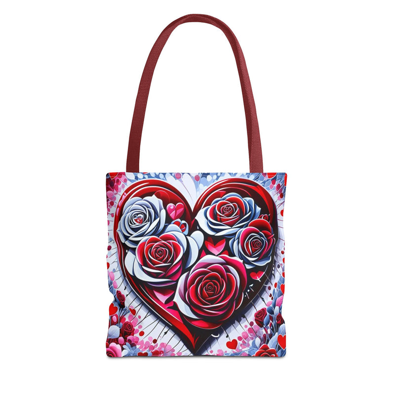 Rose Heart Tote Bag
