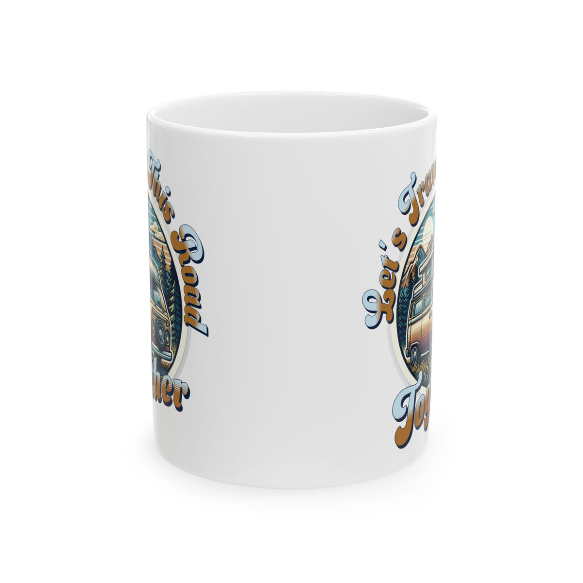 Let's Travel this Road Together Romantic Coffee Mug