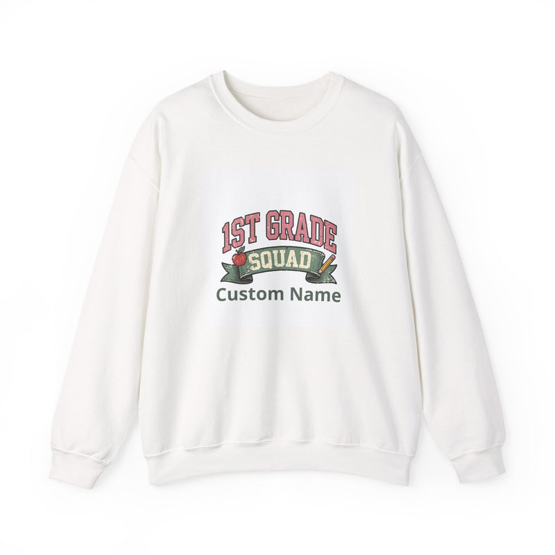 Personalized 1st Grade Squad Sweatshirt | Custom Name Teacher Gift