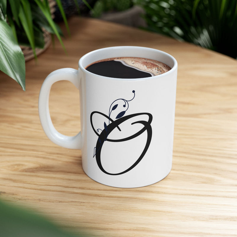 Letter "O" Decorative Monogram Design Coffee Mug