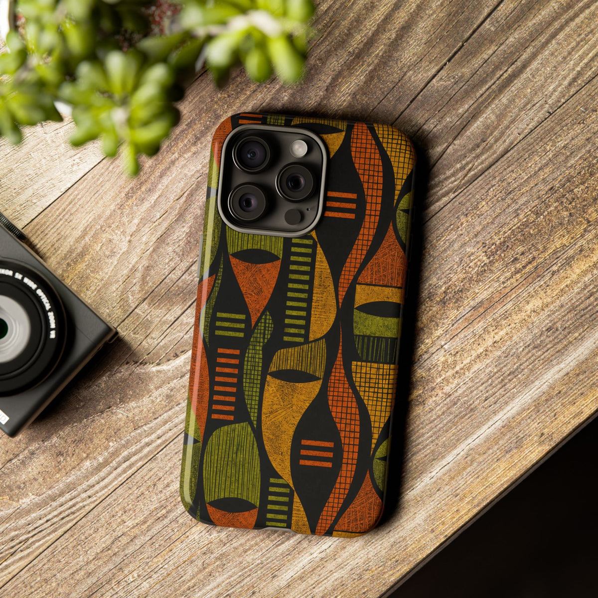 Geometric African-Inspired Tough Phone Case