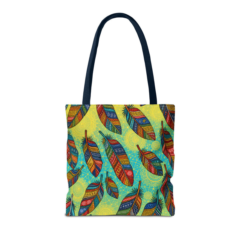Boho Feathers Tote Bag (AOP)