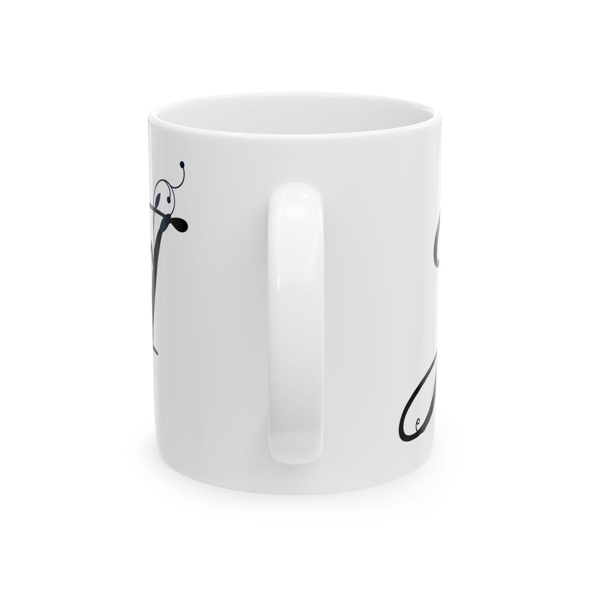 Letter "J" Decorative Monogram Design Coffee Mug
