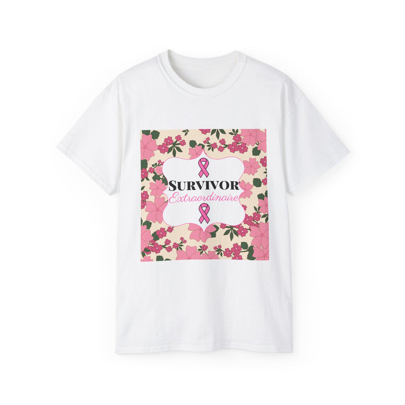 Survivor Extraordinaire -  Breast Cancer Survivor Ultra Cotton T-Shirt