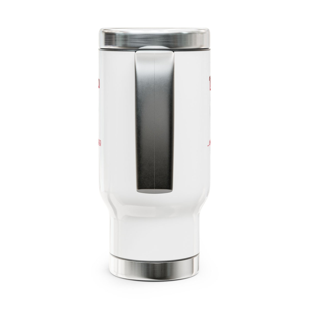 Let's Grow Old and Grumpy Together- Romantic Stainless Steel Travel Mug with Handle, 14oz