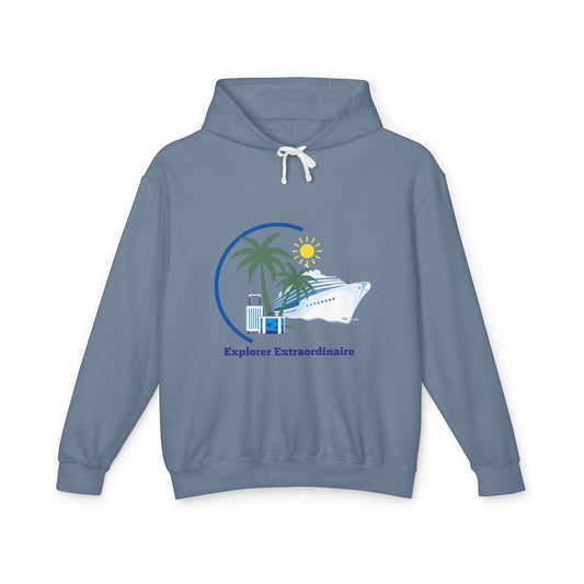 Explorer Extraordinaire Unisex Lightweight Hooded Sweatshirt