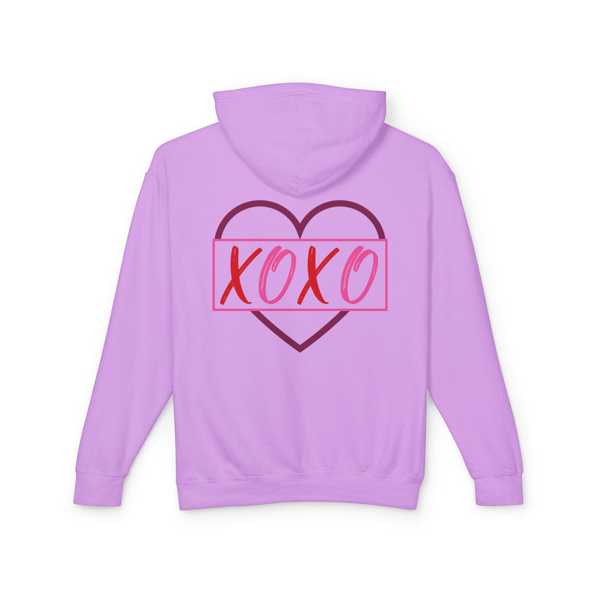 XOXO Romantic Unisex Lightweight Hooded Sweatshirt