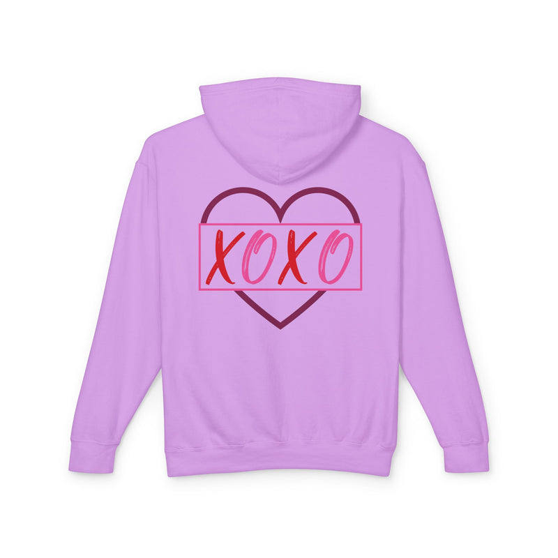 XOXO Romantic Unisex Lightweight Hooded Sweatshirt