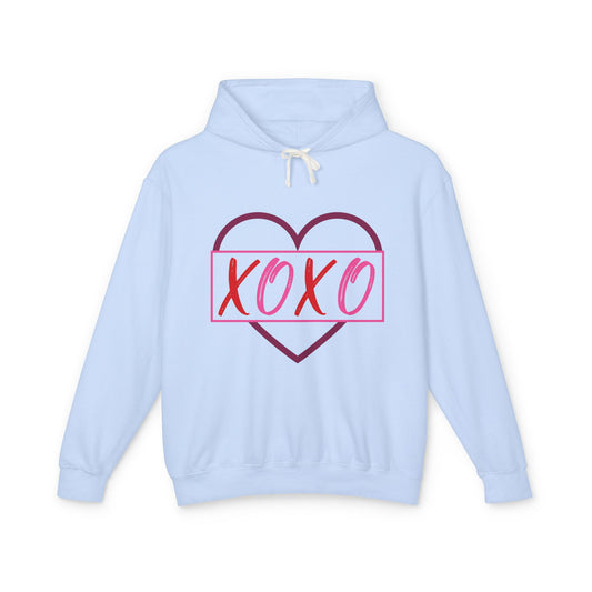 XOXO Romantic Unisex Lightweight Hooded Sweatshirt