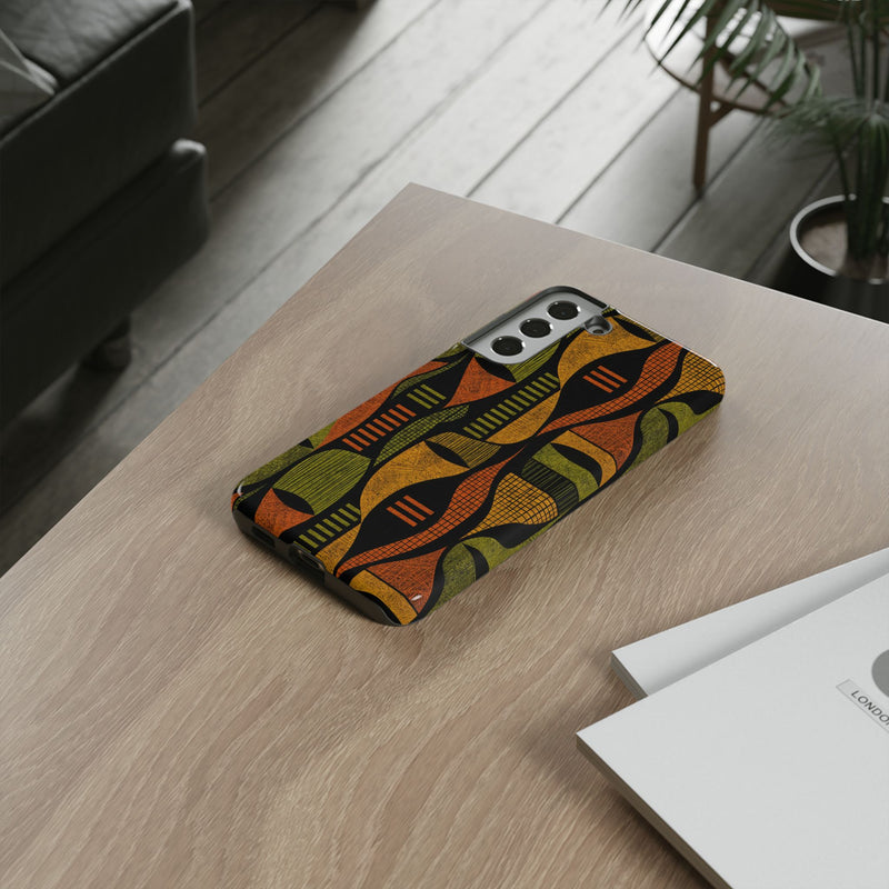 Geometric African-Inspired Tough Phone Case