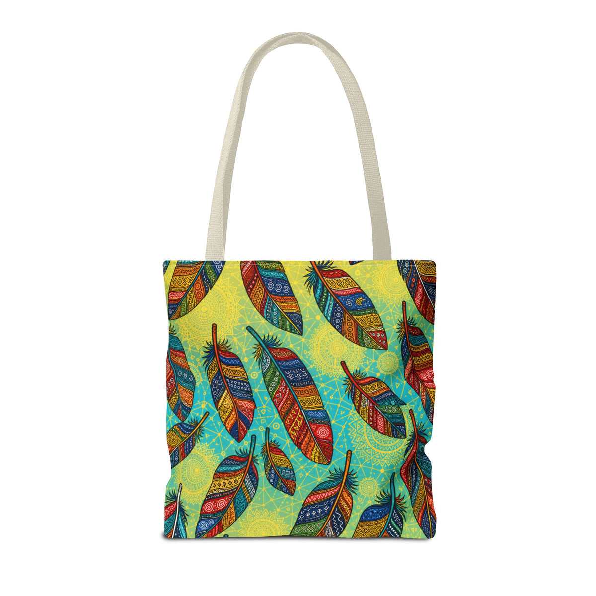 Boho Feathers Tote Bag (AOP)