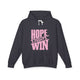 Hope, Fight, Win - Breast Cancer Survivor Lightweight Hooded Sweatshirt