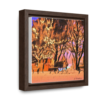 Snowy Winter Scene Gallery Wrap Canvas