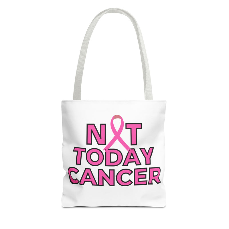 Not Today Cancer Pink Ribbon Tote Bag – Breast Cancer Awareness Tote
