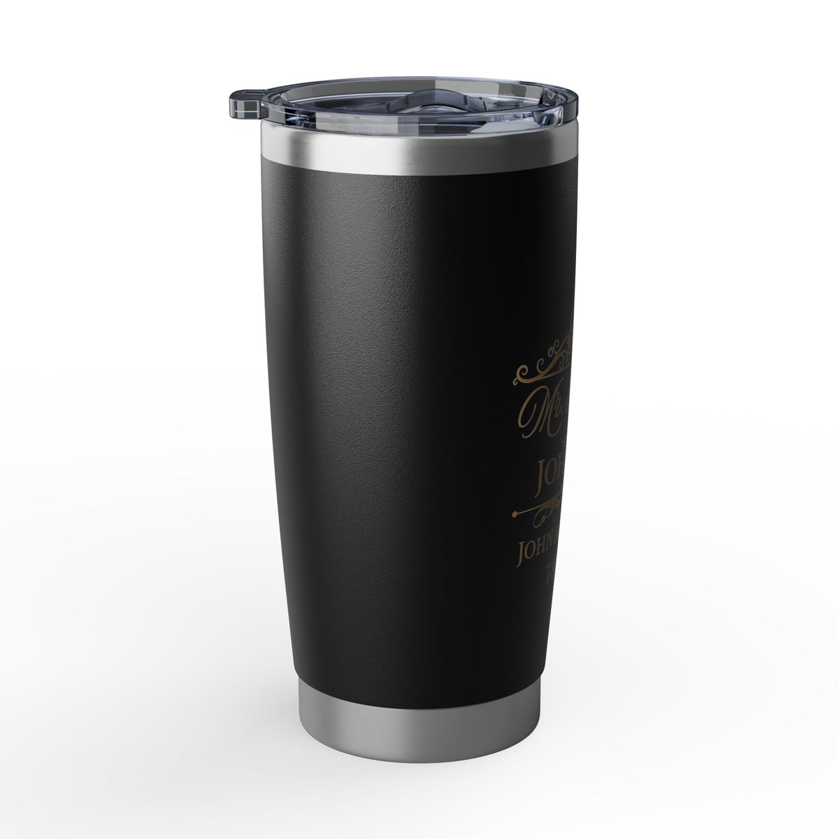Mr. & Mrs. Wedding Tumbler 20oz | Gold Newlywed Gift