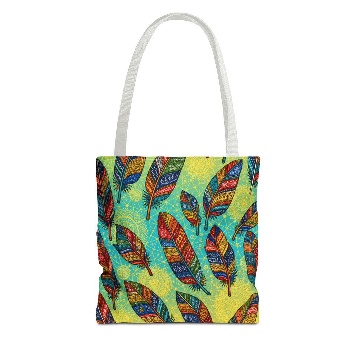 Boho Feathers Tote Bag (AOP)