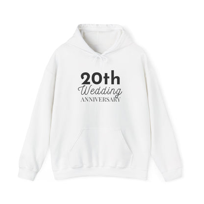 20th Wedding Anniversary Hoodie - Anniversary Gift for Couples