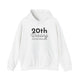 20th Wedding Anniversary Hoodie - Anniversary Gift for Couples