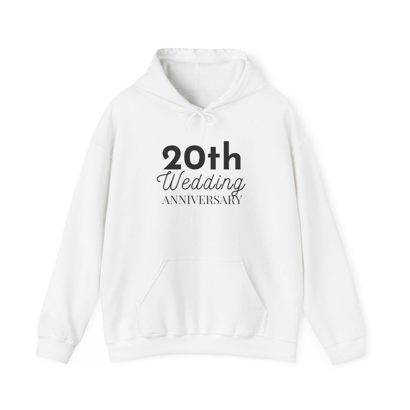 20th Wedding Anniversary Hoodie - Anniversary Gift for Couples