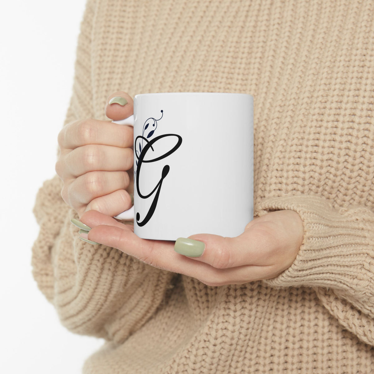 Letter "G" Decorative Monogram Design Coffee Mug