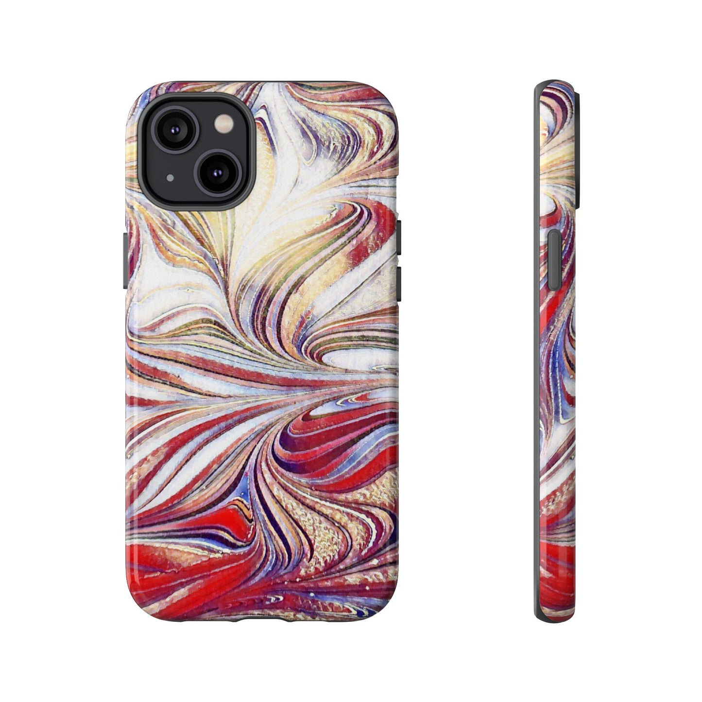 Abstract Acrylic Swirl Tough Cases