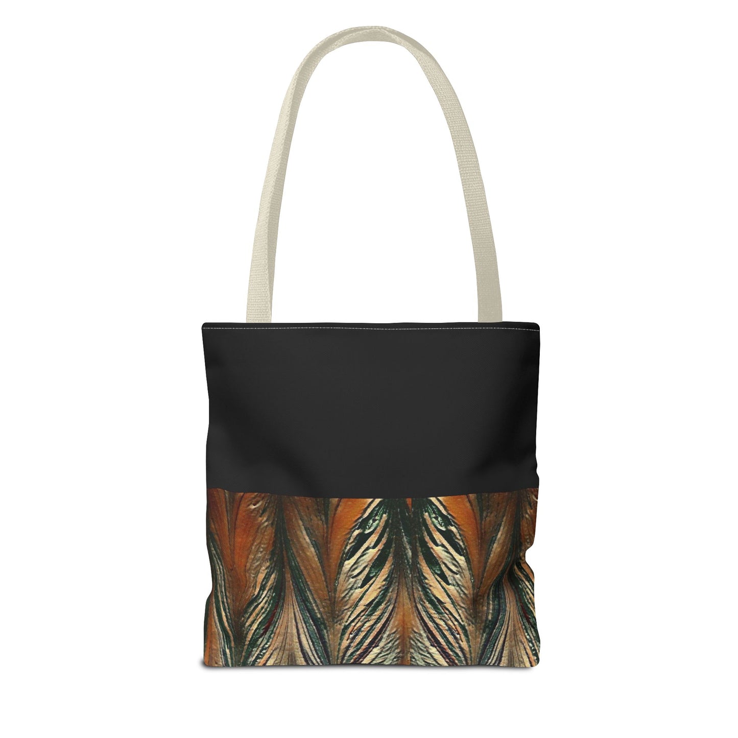 Gold and Black Acrylic Arrow Tote Bag