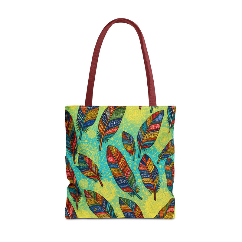 Boho Feathers Tote Bag (AOP)