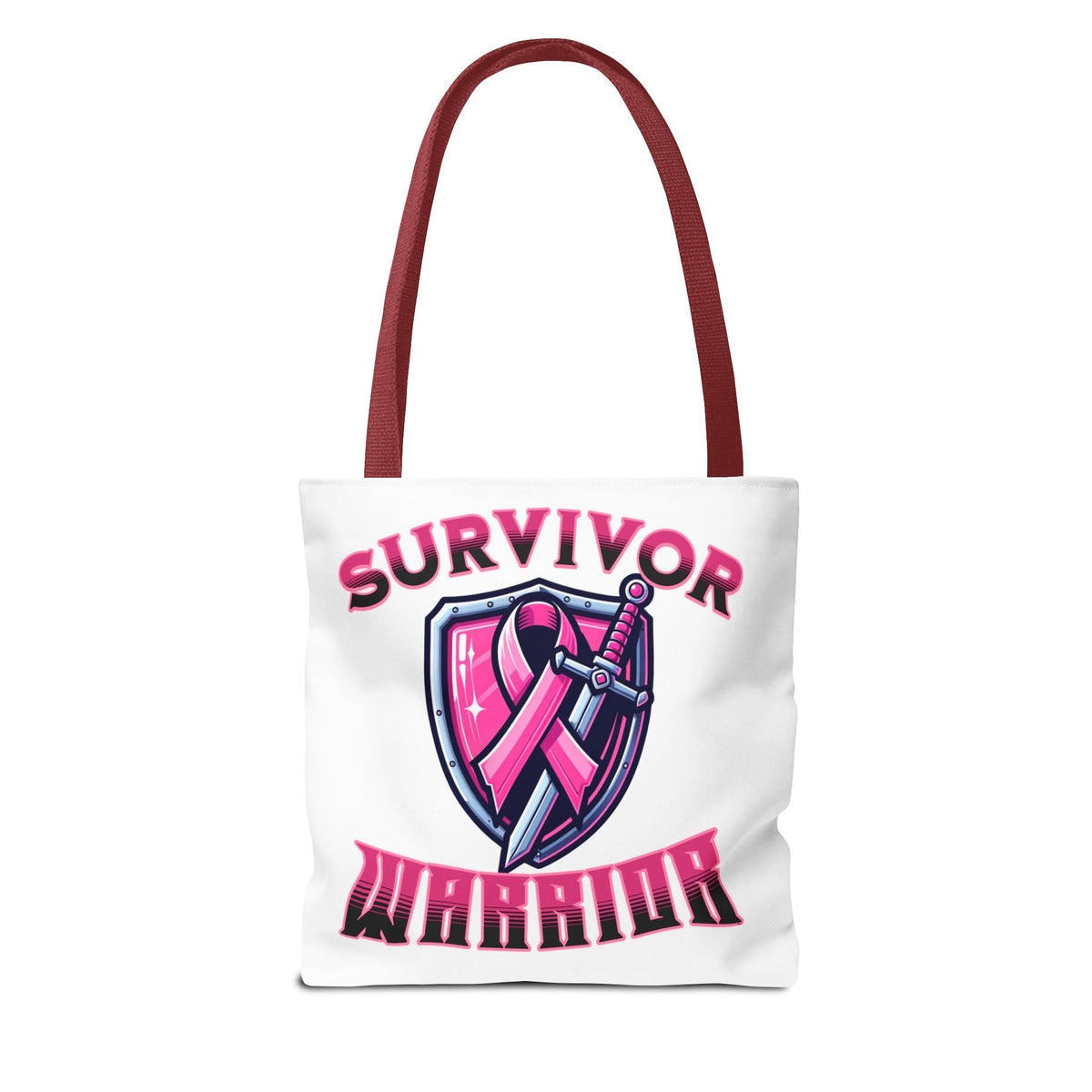 Survivor Warrior - Breast Cancer Survivor Pink Ribbon Tote Bag