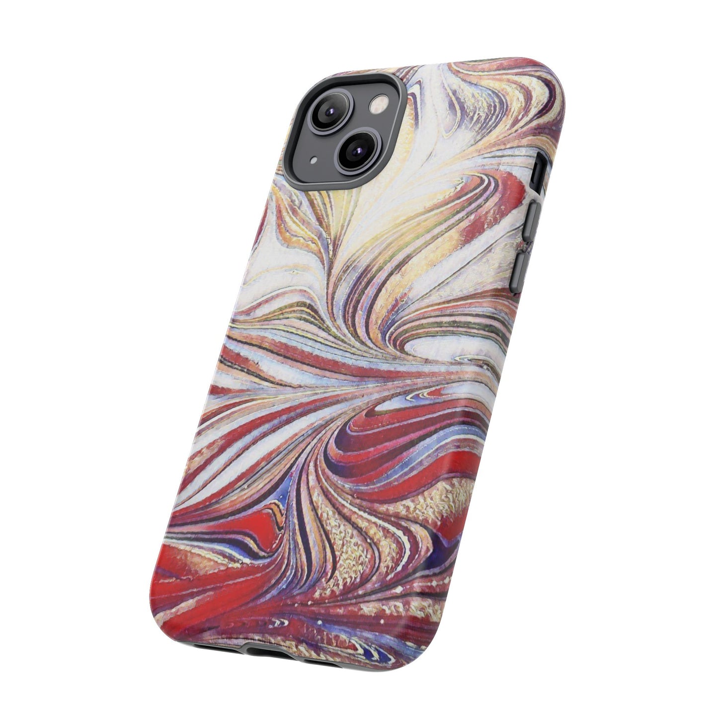 Abstract Acrylic Swirl Tough Cases