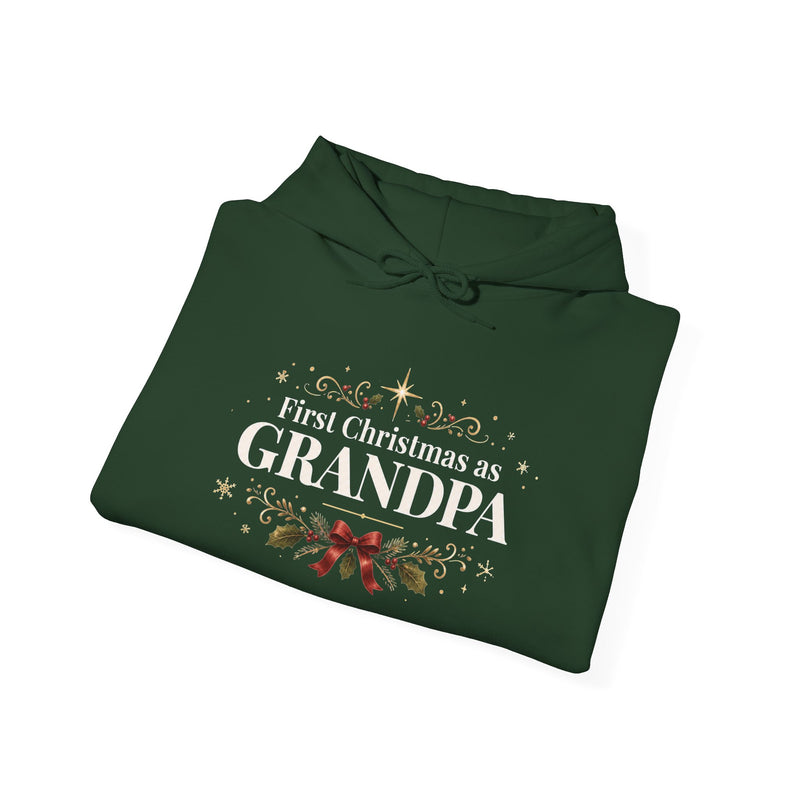 First Christmas as Grandpa Hoodie | First Time Grandpa Christmas Gift