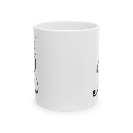 Letter "R" Decorative Monogram Design Coffee Mug