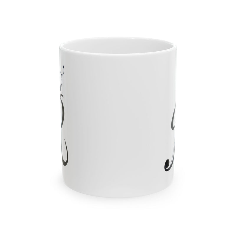 Letter "R" Decorative Monogram Design Coffee Mug